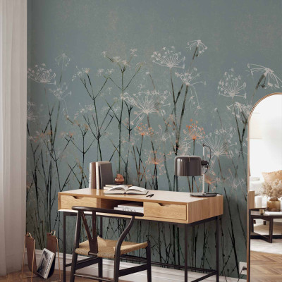 Wall mural - Garlic Flowers