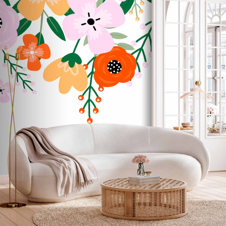 Fotobehang - Colorful Bloom - First Variant