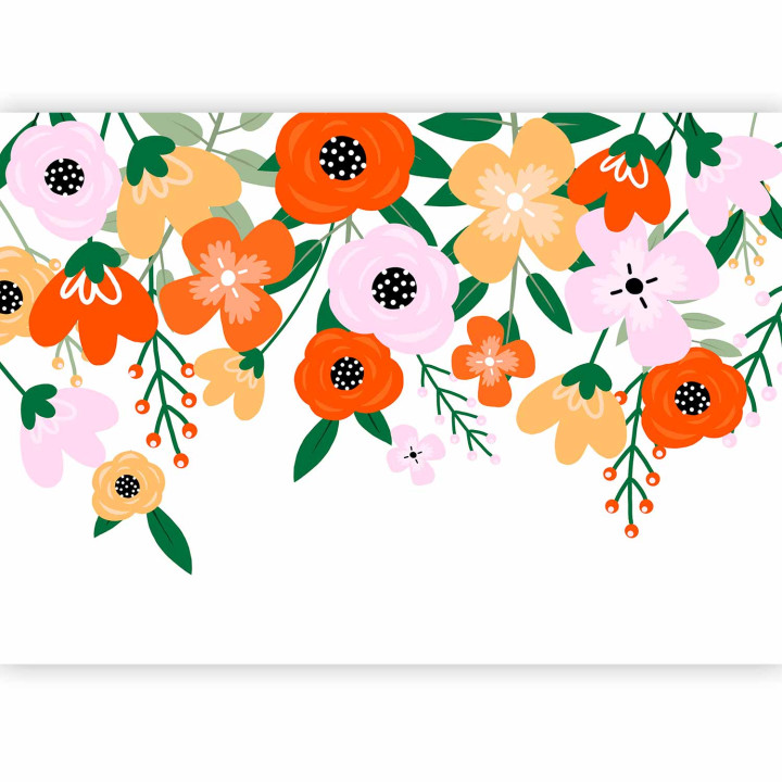 Fotobehang - Colorful Bloom - First Variant