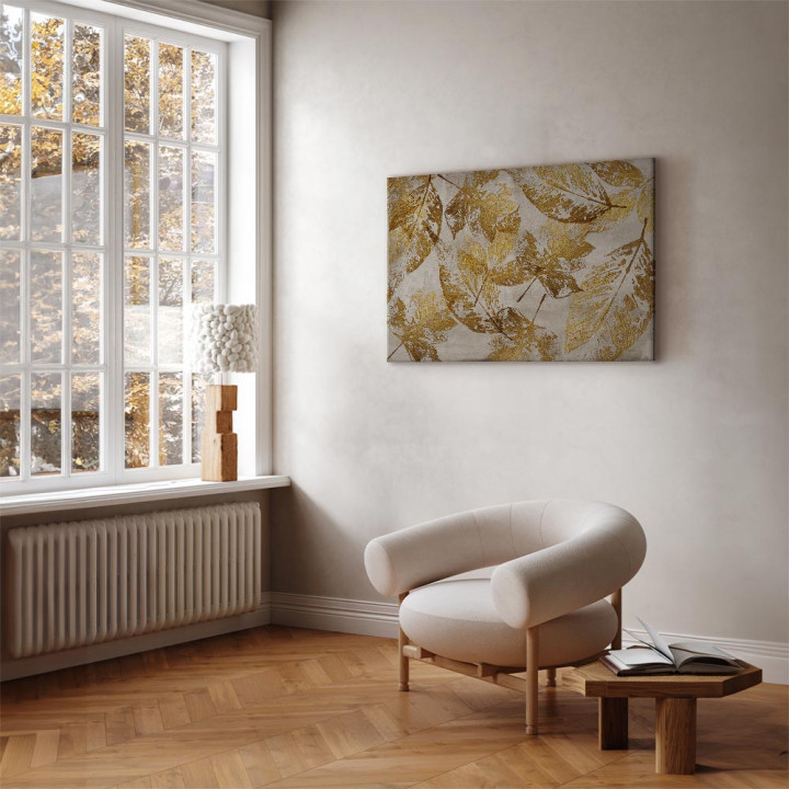 Wandbild - Gold Mosaic (1 Part) Wide
