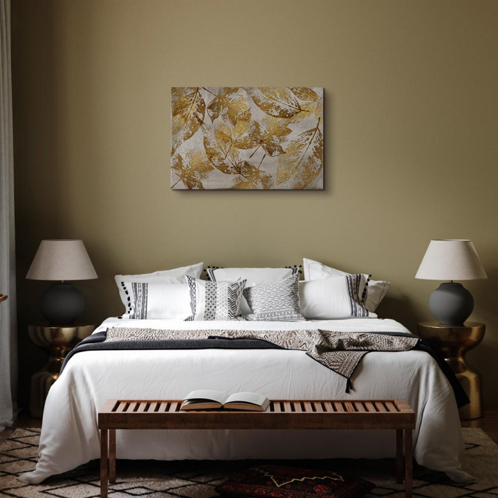 Wandbild - Gold Mosaic (1 Part) Wide
