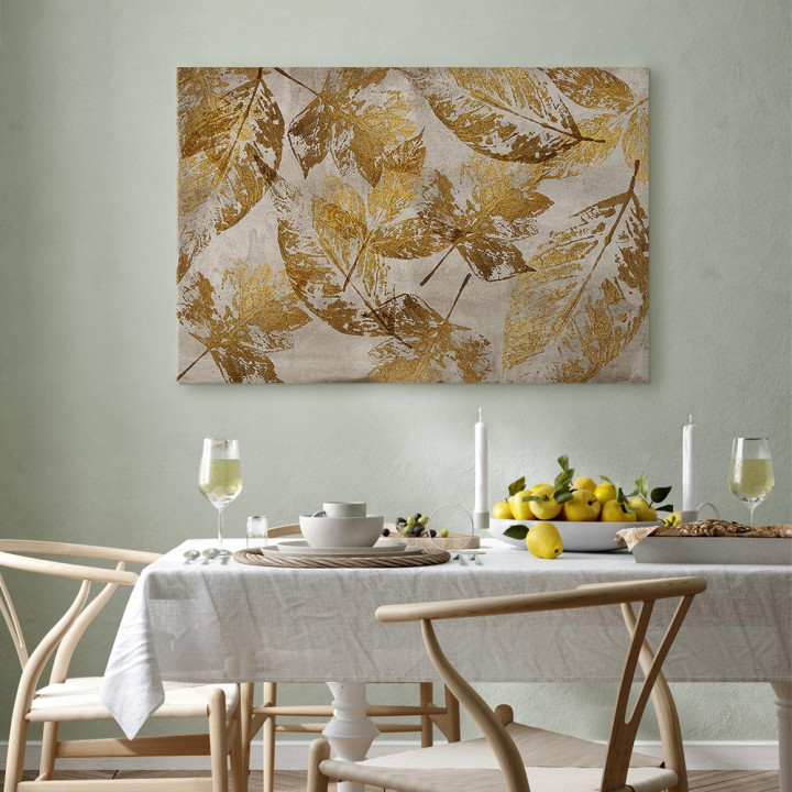 Wandbild - Gold Mosaic (1 Part) Wide