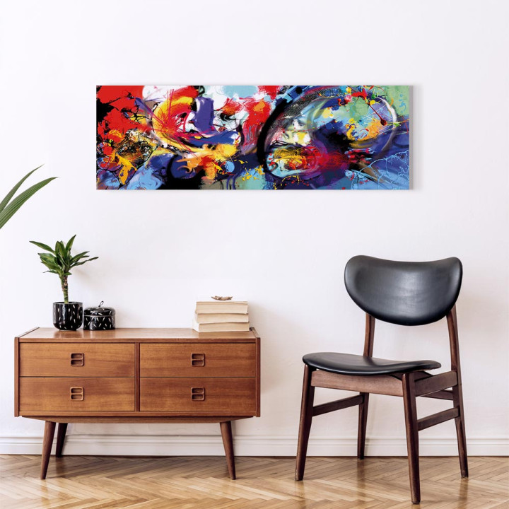 Schilderij - Colourful Immersion