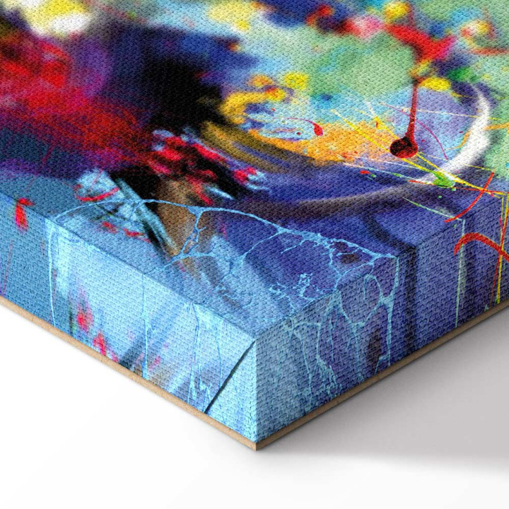 Schilderij - Colourful Immersion