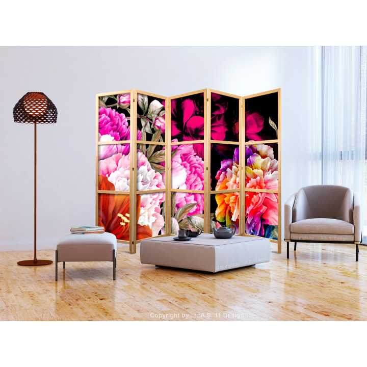 Japanese room divider - Floral Abundance II