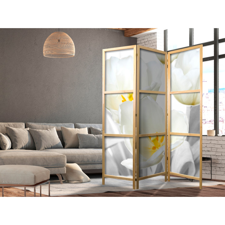 Japanese room divider - Luminous Tulips I