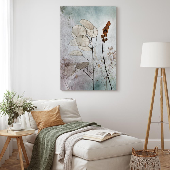 Wandbild - Foggy Lunaria (1 Part) Vertical