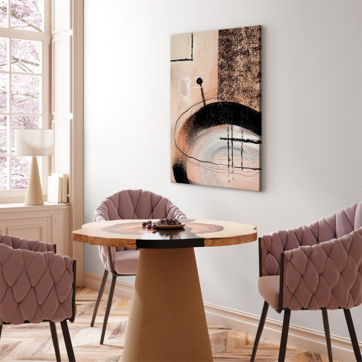 Schilderij - Art of Shapes (1-part) - Hand-Painted Abstract Artwork