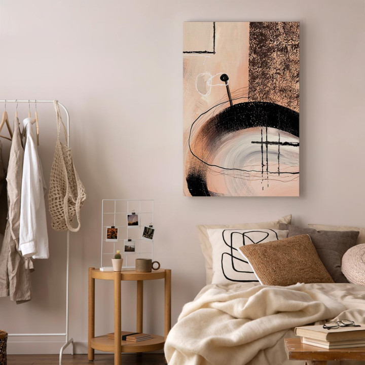 Schilderij - Art of Shapes (1-part) - Hand-Painted Abstract Artwork