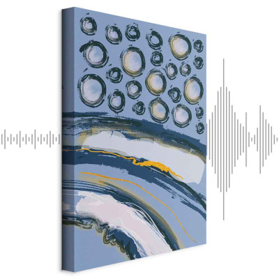 Schilderij - Rhythmic Auroras (1 Part) Vertical