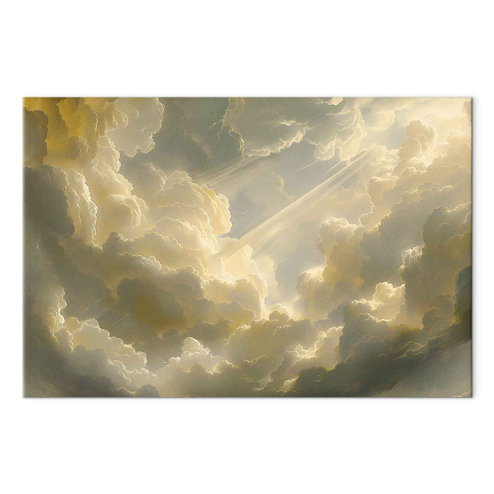 Wandbild - Enchanting Play of Colors Against a Backdrop of Clouds