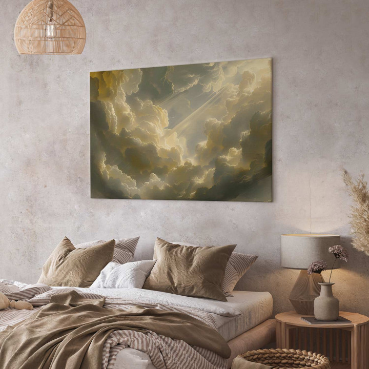 Wandbild - Enchanting Play of Colors Against a Backdrop of Clouds