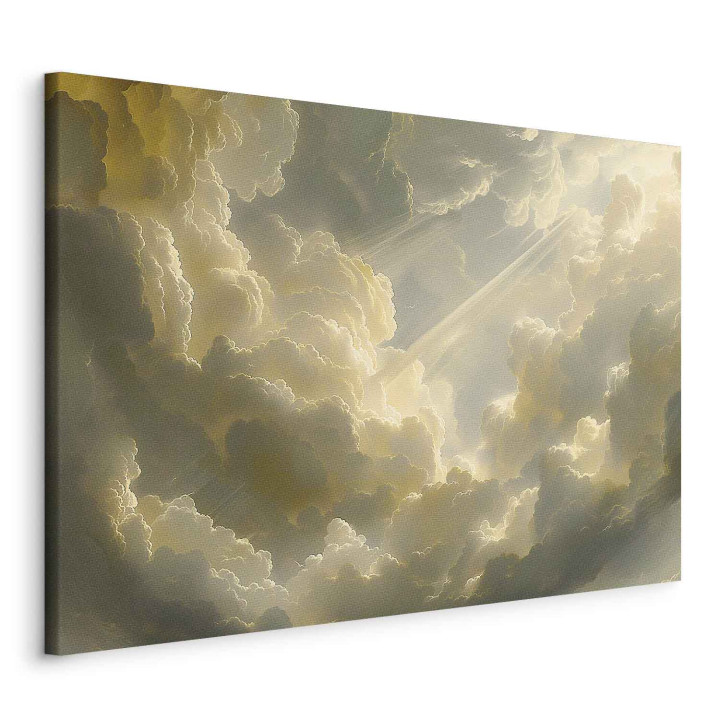 Wandbild - Enchanting Play of Colors Against a Backdrop of Clouds