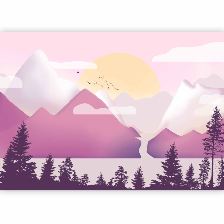 Wall mural - Landscape at Sunset - Third Variant
