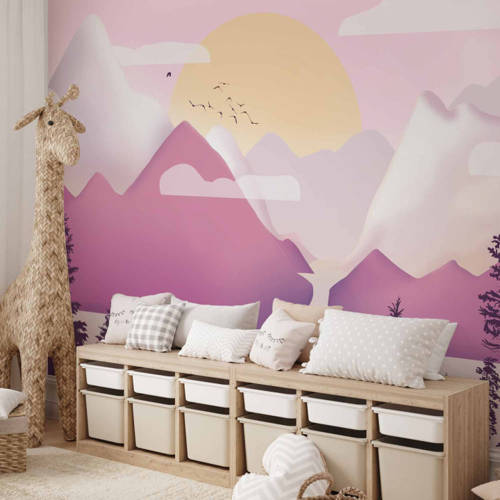 Wall mural - Landscape at Sunset - Third Variant