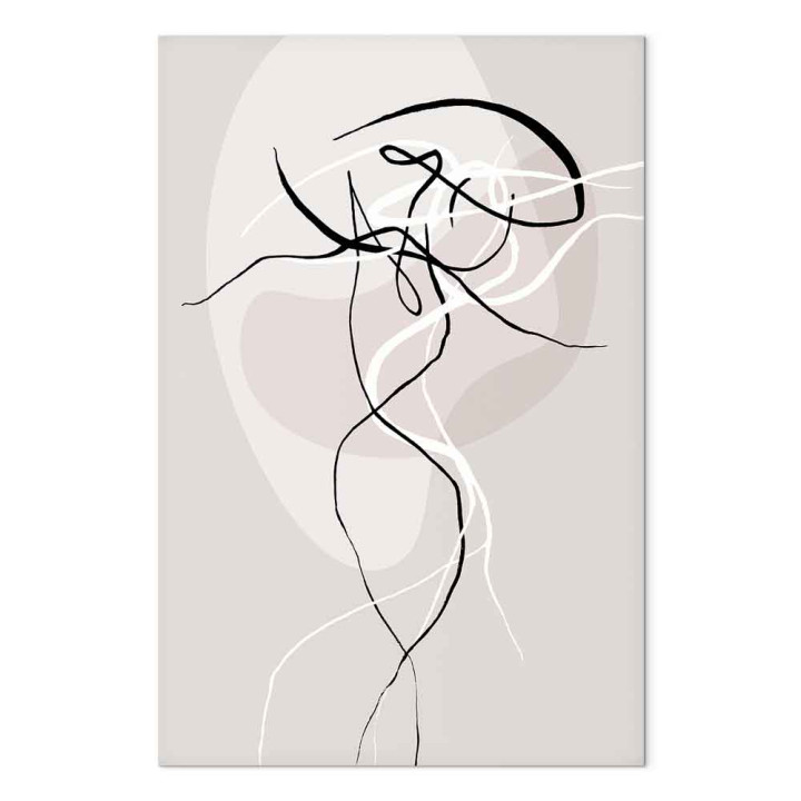 Schilderij - Beige Energy (1 Part) Vertical