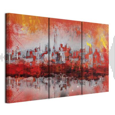 Schilderij - New York Sunset (3 Parts)