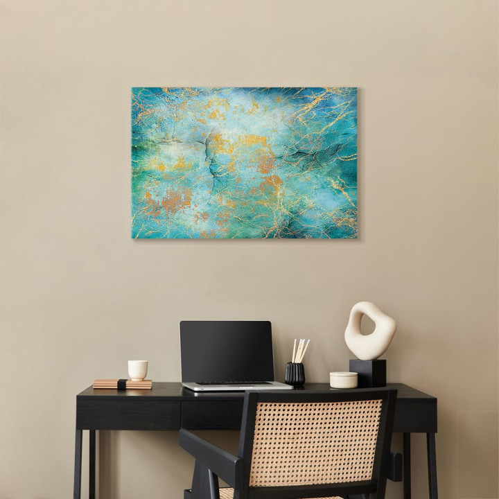 Schilderij - Emerald Ocean (1 Part) Wide