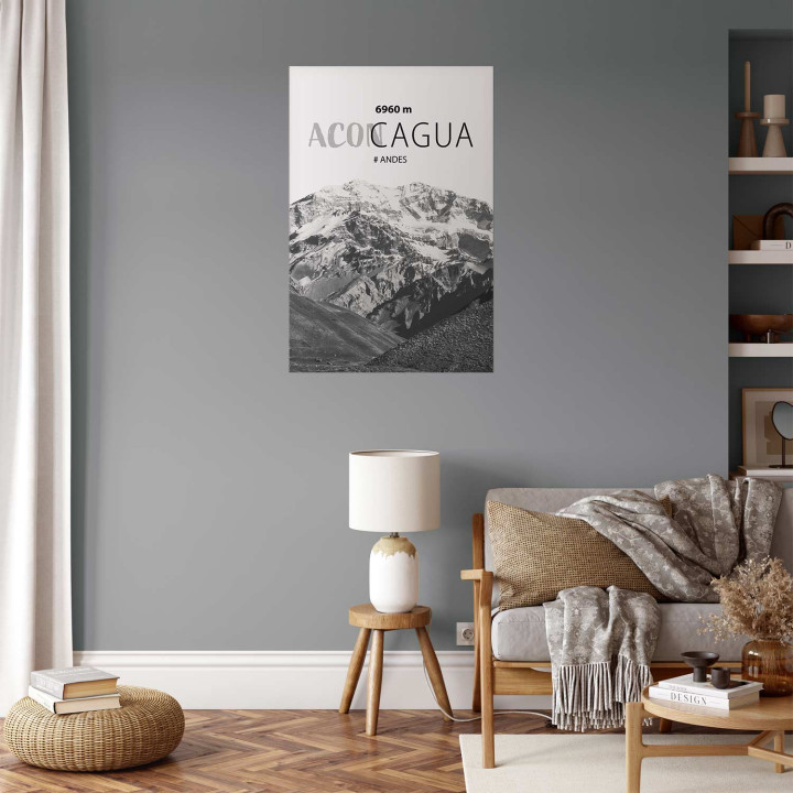 Poster - The majestic peak of Aconcagua mountain crown mountain landscape