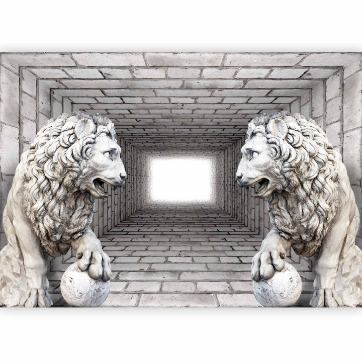 Fototapete - Stone Lions
