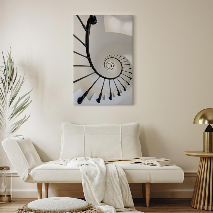 Schilderij - Endless Stairs (1 Part) Vertical