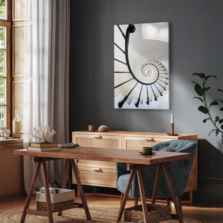Schilderij - Endless Stairs (1 Part) Vertical