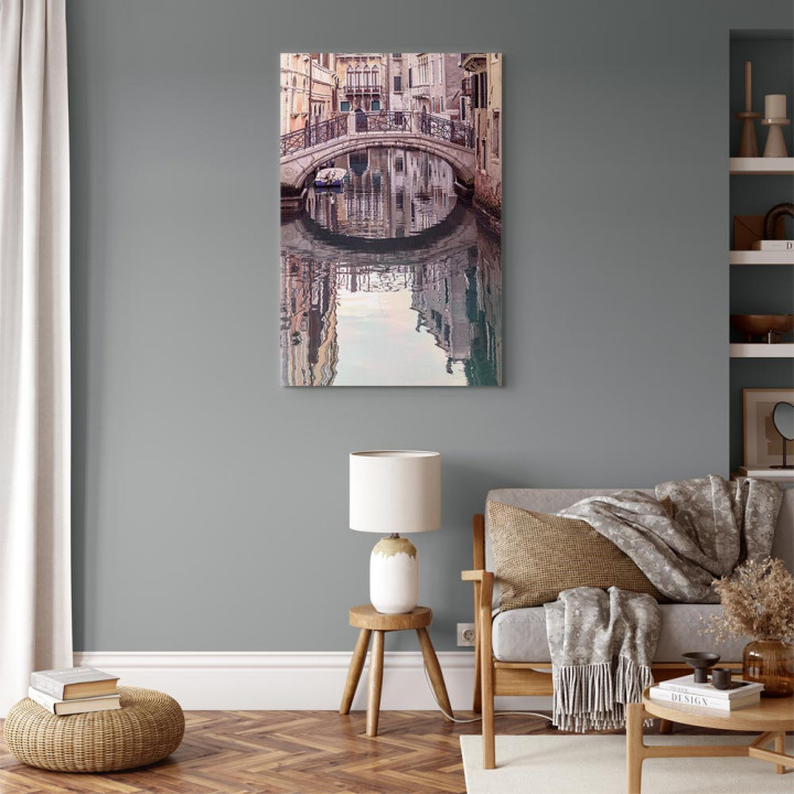 Schilderij - Noon in Venice (1 Part) Vertical