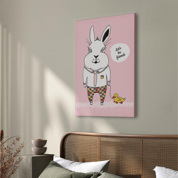 Wall picture - Rabbit's Friend (1 Part) Vertical
