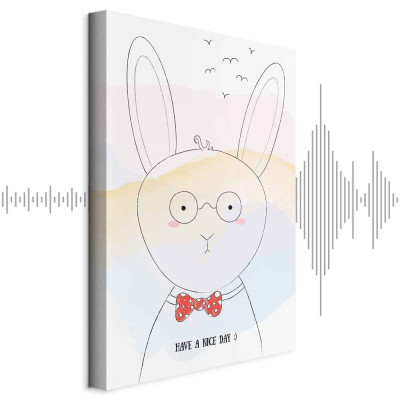 Wall picture - Greetings from Rabbit (1 Part) Vertical