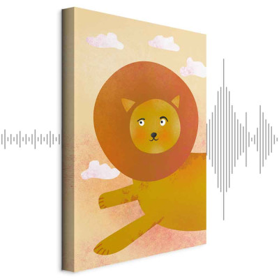 Wall picture - Lion's Fun (1 Part) Vertical
