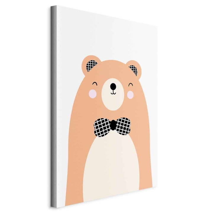 Tableau - Teddy Bear in Bow Tie (1 Part) Vertical