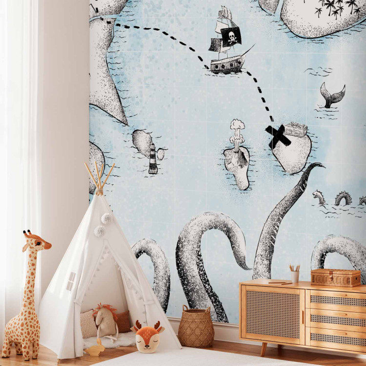 Fotobehang - Treasure Map
