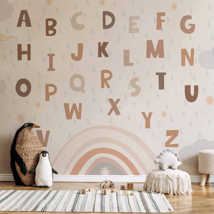 Fototapeta - Letters in Soft Colours