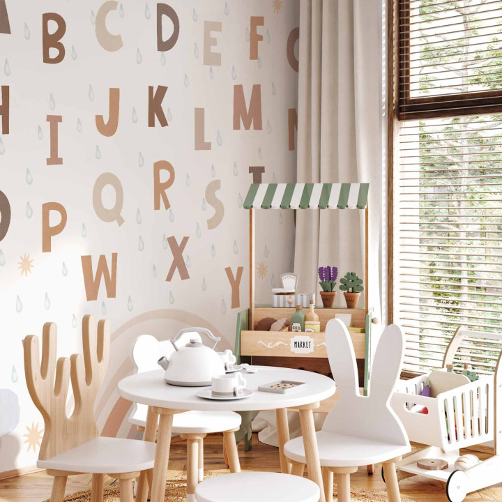 Fototapeta - Letters in Soft Colours