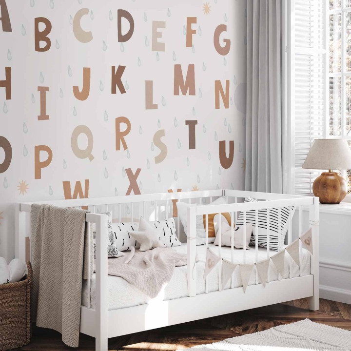 Fototapeta - Letters in Soft Colours