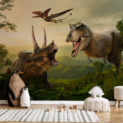 Fototapeta - Dinosaur Square