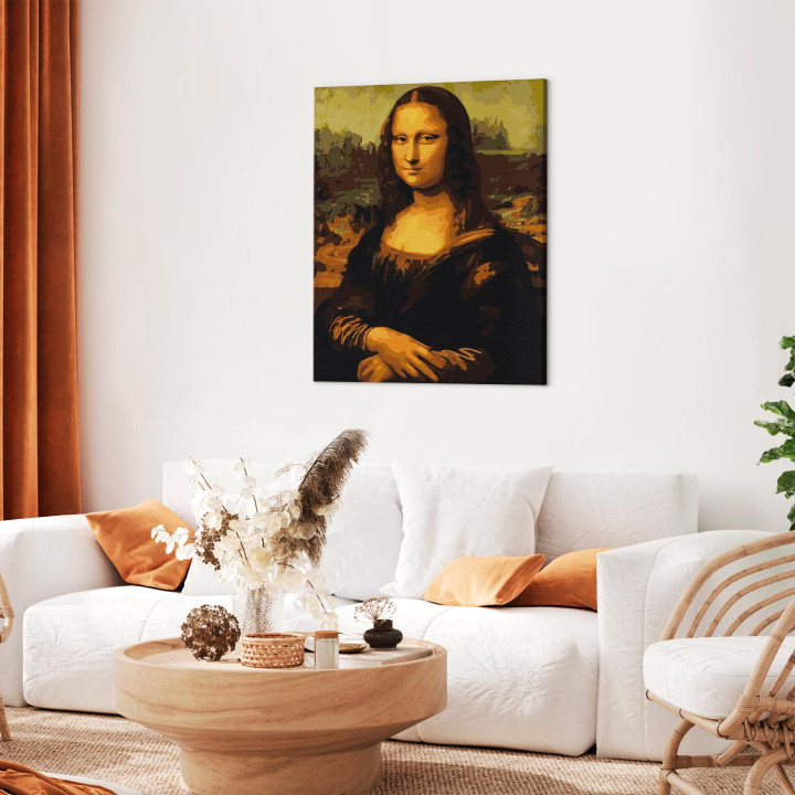 Malen nach Zahlen auf Leinwand - Leonardo da Vinci – Mona Lisa