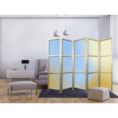 Japanese room divider - Energetic Gradient - Gradient Composition in Vibrant Colors.