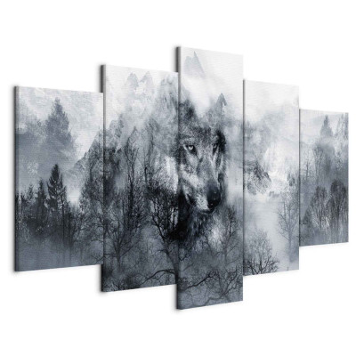 Wall picture - Mountain Predator (5 Parts) Wide
