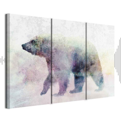 Wall picture - Lonely Bear (3 Parts)