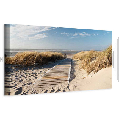 Schilderij - Wild Beach