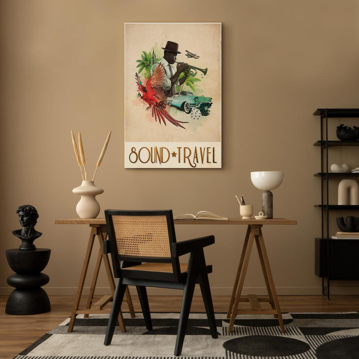 Wandbild - Sound Travel (1 Part) Vertical