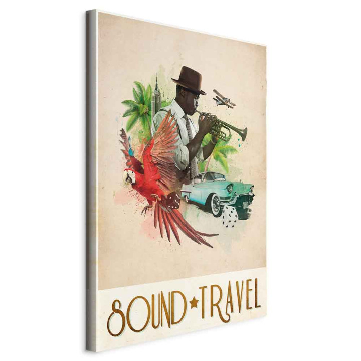 Wandbild - Sound Travel (1 Part) Vertical