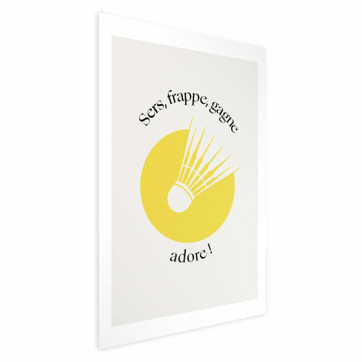 Plakat - Shuttlecock Against the Yellow Sun