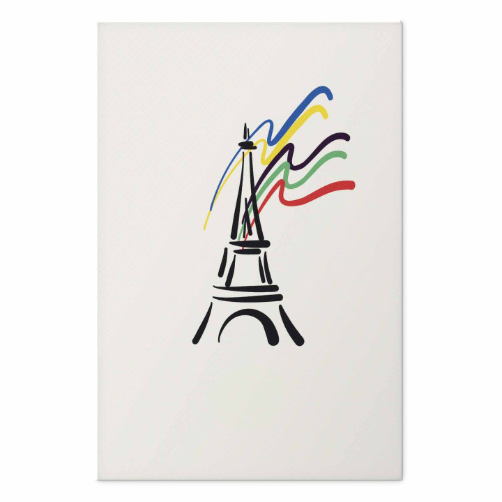 Poster - Eiffel Tower and Colors