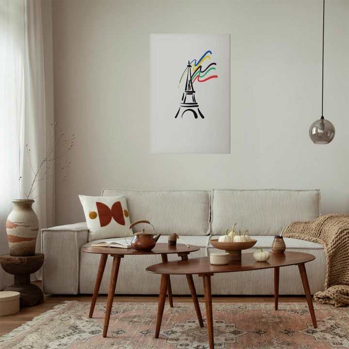 Poster - Eiffel Tower and Colors
