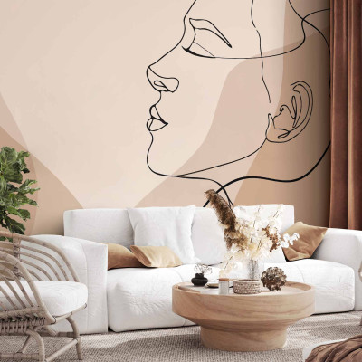 Papier peint panoramique - Line Art - Femininity