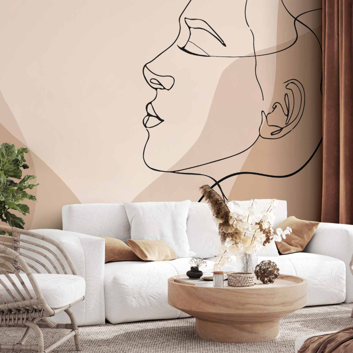 Fotobehang - Line Art - Femininity