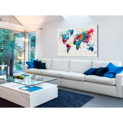 Tableau sur liège - Walls of the World