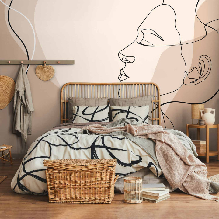 Fotobehang - Line Art - Femininity